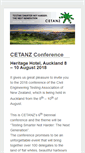 Mobile Screenshot of cetanzconference.org.nz